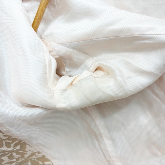 Zara Basic Metallic Rose Jacquard Blazer Jacket Size XS - Picture 13 of 14